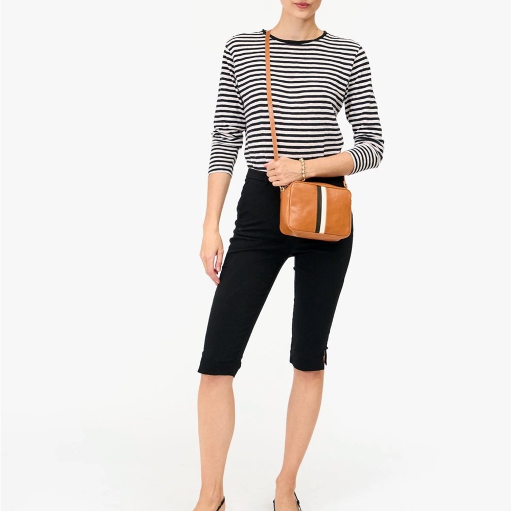 Clare V Midi Sac - Natural w/ Stripes - Picture 8 of 11